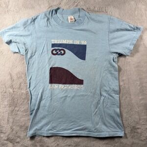 Vintage 1986 San Francisco Triumph T Shirt Hi Cru Stedman Blue Single Stitch M